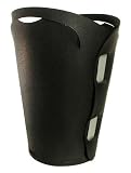 ThrashCan recycled rubber waste basket - w/Aluminum bar