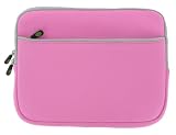 Acer AOD250-1838 10.1-Inch Netbook Neoprene Sleeve SlipCase (Invisible Zipper Dual-Pocket - Pink)