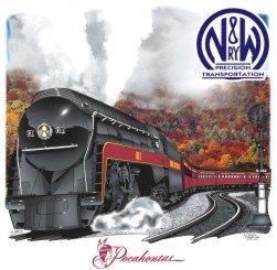 Norfolk and Western 611 Railroad Train Sweatshirt Pullover