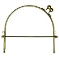 Metal Purse Frame w/Ball Clasp & Loops 6'-Gold'