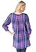 Roamans Women's Plus Size Plaid Twill Bigshirt
