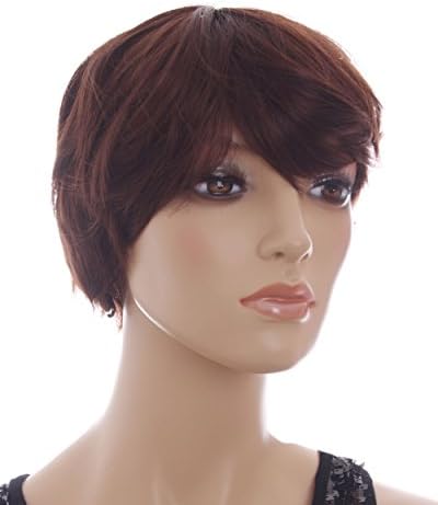 Cool2day Short Fashion Curly Fluffy Red Brown Hair Party Full Wigs(Model:JF010423)