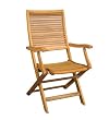 Tensen PS02C-37B/2 Balau Wood Ohio Folding Arm Chair (set of 2)