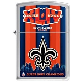 ZIPPO - Briquet collection NFL SuperBowl XLIV 2010 - New Orleans Saints - #24897