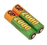 Hi-Capacity 2 AA NiMH batteries for Canon, Fuji, Sony Digital camera