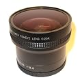 Maxsima - Professional 0.25x Fisheye wide angle conversion lens 58mm with +12.5 Macro for Canon 18-55mm lens 450D 500D 550D 1000D and G7 G9 G10 G11 G12. Also fits Panasonic, Olympus, Pentax, Nikon Minolta, etc..Or Any 58mm lens or adapter..