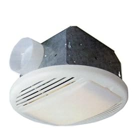  Tieber 50CFM White Premium Bathroom Exhaust Fan with Light