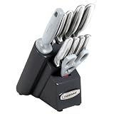 Farberware 11-Piece Platinum Stainless-Steel Knife Block Set