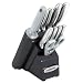 Farberware 11-Piece Platinum Stainless-Steel Knife Block Set