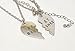 LUX ACCESSORIES Best Friends BFF Forever Best Bitches Valentine Detached Heart Pendant Charm Necklaces (2pc)