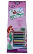 Disney Princess "Ariel" Coloring By Numbers 12 Piece Set - Art Supplies