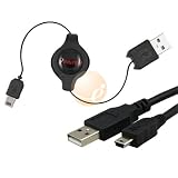 6FT USB Cable + Retractable A to Mini 5 pin B Cable