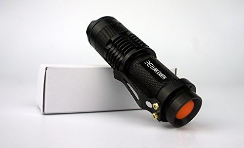 7W 300LM Zoomable LED Flashlight Adjustable Focus Portable LED Light Lamp Flashlight Torch