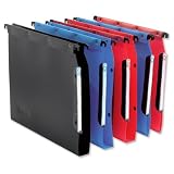 L Oblique Suspension File Lateral Polypropylene 30mm Base Foolscap Blue Ref L683022 [Pack 25]