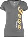 Iowa Hawkeyes Women's Heathered Charcoal Cannon Tee