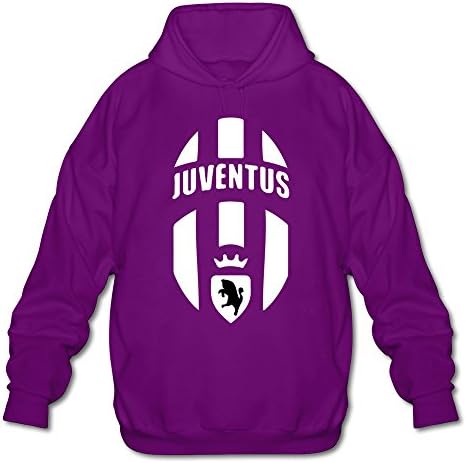 Men's Juventus Logo Hooded Sweatshirts Purple