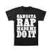 Ice Cube Men's Gangsta Rap Made Me Do It T-Shirt Black
