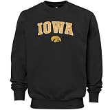 Iowa Hawkeyes Black Arch Logo Classic Fleece Sweatshirt