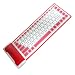 Flexible bluetooth wireless keyboard for Apple iPad 3G tablet/Wifi model 16GB, 32GB, 64GB / Smartphone/ PDA/ PPC (Red)