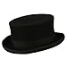 Men's Top Hat Wool Felt Hat - Black