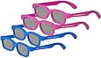 4 pairs - Children's Passive 3D Glasses for Kids Genuine Ultimate 3D Heaven Sealed RealD Compatible Circular Polarized 3D Glasses for Passive 3D TV's Televisions from Vizio, Toshiba, LG, Philips and JVC and for use in Real-D Theaters