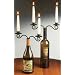set of 2 Double WINE bottle candelabra CANDLEABRA candle holder decor NEW