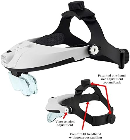 2 LED Illuminating Headband Magnifier - Choose from 2 Different Styles
