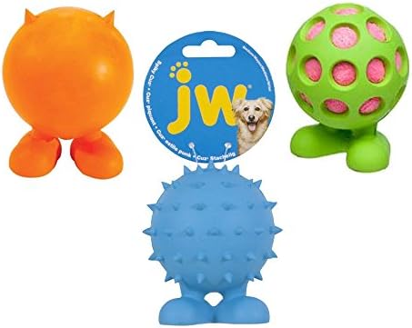 JW Squeaky Dog Toy Medium Cuz, Spiky Cuz, Bad Cuz, Hol-ee Cuz