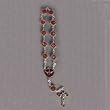 Confirmation Finger Rosary - Sacred Heart Crucifix - Red Enameled Beads - Descending Dove Centerpiece - Length: 6" - IMPORTED FROM ITALY Confirmation Finger Rosary - Sacred Heart Crucifix - Red Enameled Beads - Descending Dove Centerpiece - Length: 6" - IMPORTED FROM ITALY