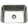 Houzer STS-1300-1 Eston Series Undermount Stainless Steel Single Bowl Kitchen Sink, 18 Gauge