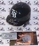 Evan Longoria Autographed Tampa Bay Rays Mini Batting Helmet