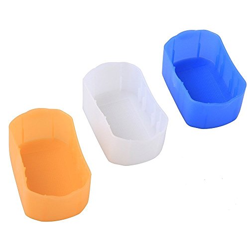 CLOUDSFOTO 3 Coloursoft Cover Flash Bounce Diffuser for Canon Speedlite 600ex-rt