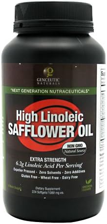 Genceutic Naturals - High Linoleic Safflower Oil - 224 Softgels OVERSTOCKED