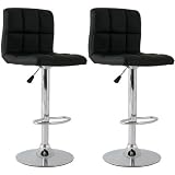 Produkt-Bild: 2x Polster Barsessel / Barhocker, schwarz