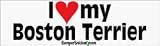 I Love My Boston Terrier - Refrigerator Magnets 7x2 in