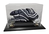 Colorado Avalanche Hockey Glove Display Case with Black Finish Base