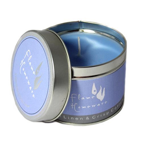 Fresh Linen . Crisp Cotton Scented Candle Tin