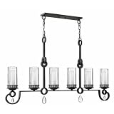 Fredrick Ramond FR49463BLI 6 Light Cabrello Island Light, Black