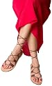 Womens Greek Classic Gladiator Strappy Leather Sandals