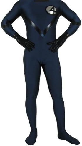 Dark Navy Lycra Spandex Fantastic Four Zentai Costume, X-Large