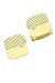 Solid 14K Gold Square Stud Set with Diamond Accent (4)
