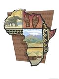 African Montage Decorative Art Giclee Poster Print by Dynamic Graphics, 18x24