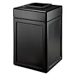 Square Waste Container - 38 Gallon (Black) (30" H x 18 1/2" W x 18 1/2" D)