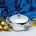 2.5 QT. ROUND BAKER - 2.5 QUART ROUND SILVER PLATED COVERED BAKER - silver casserole