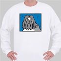 Sweatshirt with animals, horoscope, animal, dog, chinese XXX-Large White