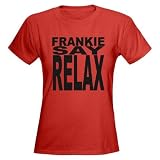 Frankie Say Relax Women's Red T-Shirt Vintage Women's Dark T-Shirt by CafePress