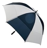  : GustBuster Proseries Gold 62-Inch Style 2 Golf Umbrella (Navy/White)
