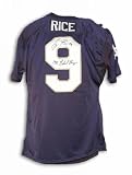 Autographed Tony Rice Notre Dame Fighting Irish Navy Blue Throwback Jersey Inscribed 1988 National Champs
