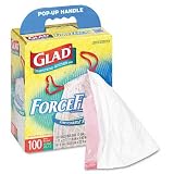 ForceFlex Drawstring Tall Kitchen Bags, 13 gal, .95mil, 24 x 28, White, 100/ctn