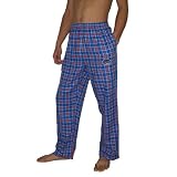 Mens NCAA Florida Gators Plaid Cotton Sleepwear / Pajama Pants - Blue & Orange